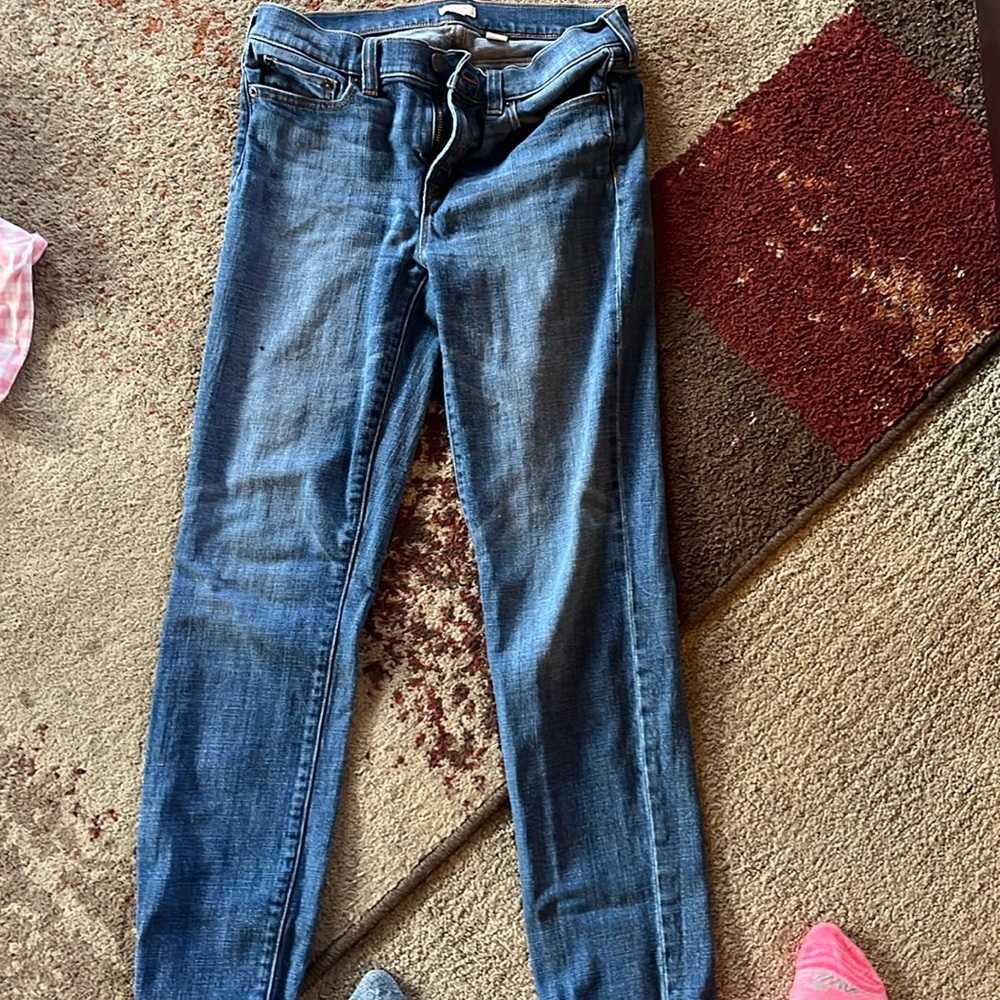 Jcrew Midrise stretch straight leg jeans never worn